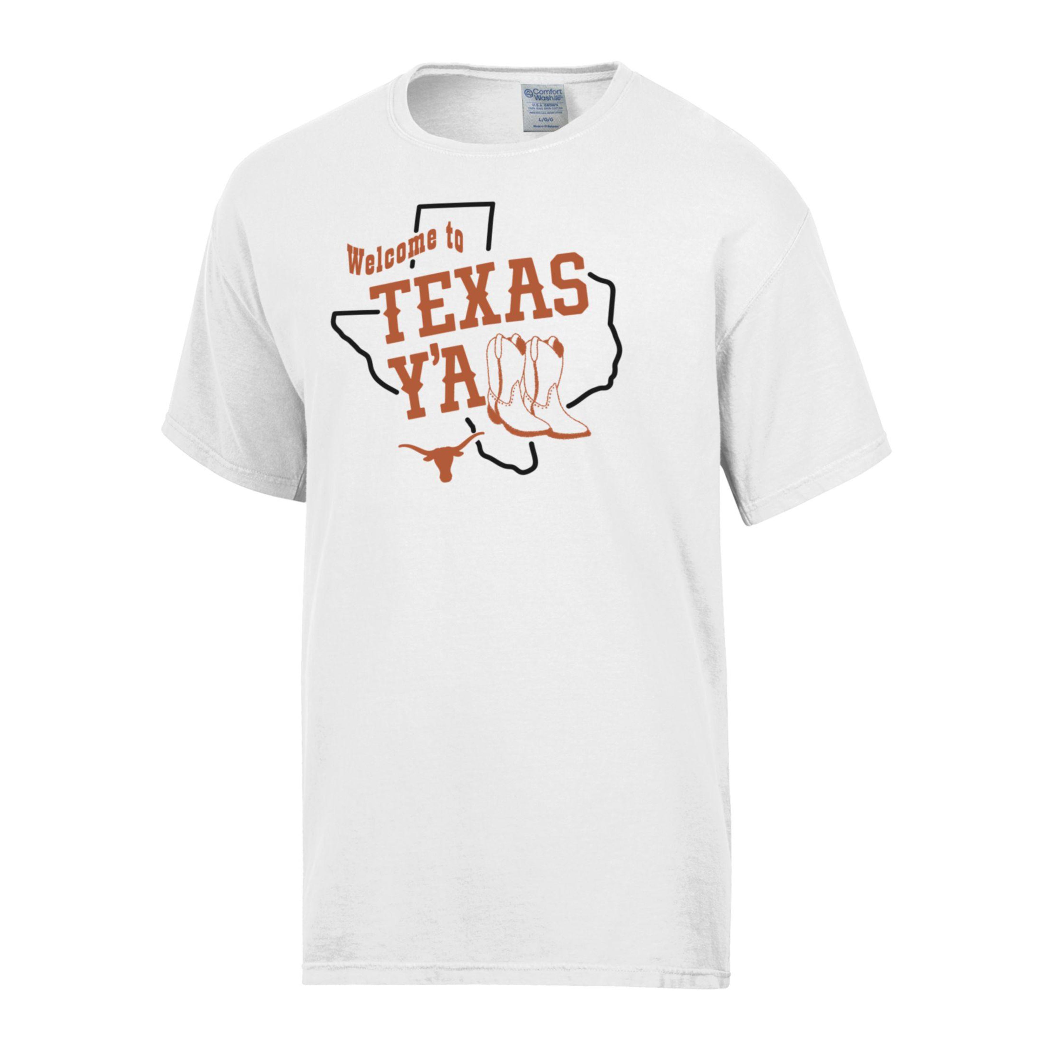 Texas Longhorns Welcome to Texas Y'all ComfortWash Tee