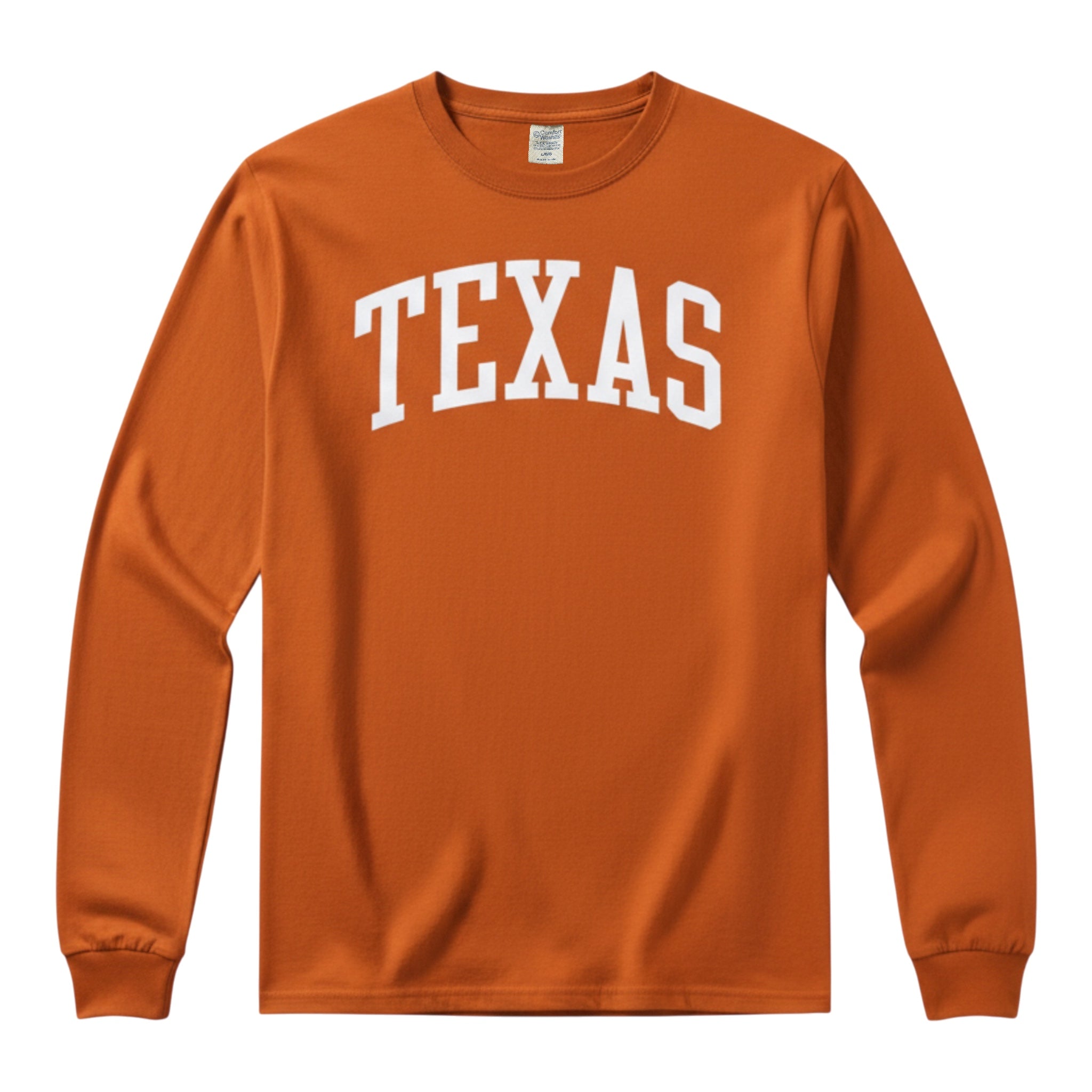 トップス everyone border long sleeve tee shirt Arched Texas ComfortWash Long Sleeve Tee – University Co-op