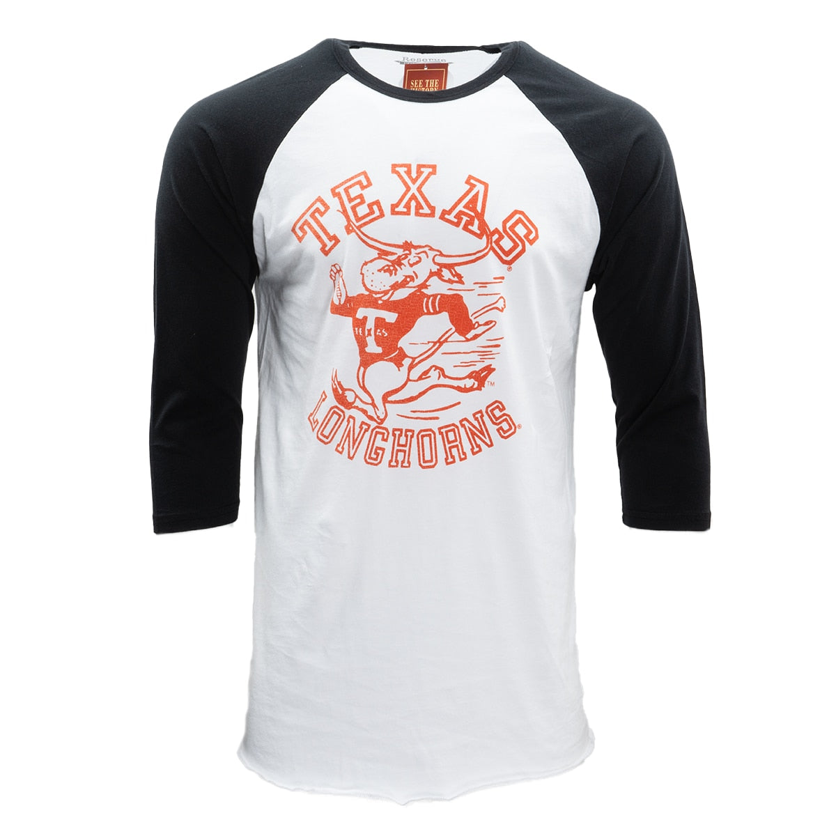 Texas Longhorns Reserve Touchdown Bevo Vault Logo Raglan Tee