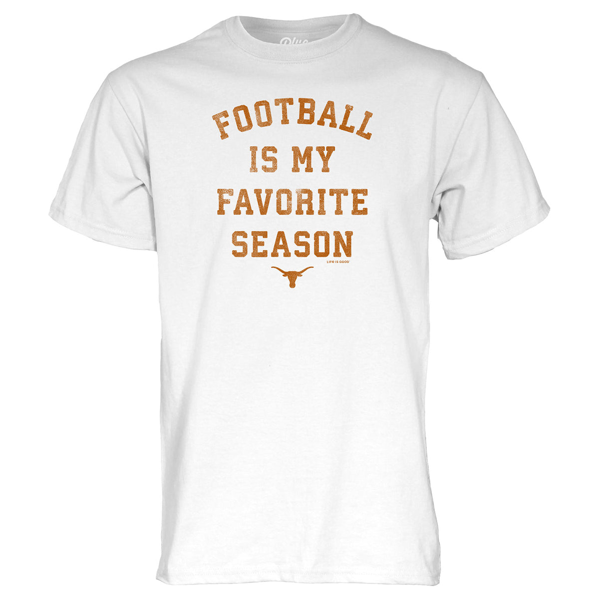 Life is Good Texas Longhorns Fave Football Tee | University Co-op