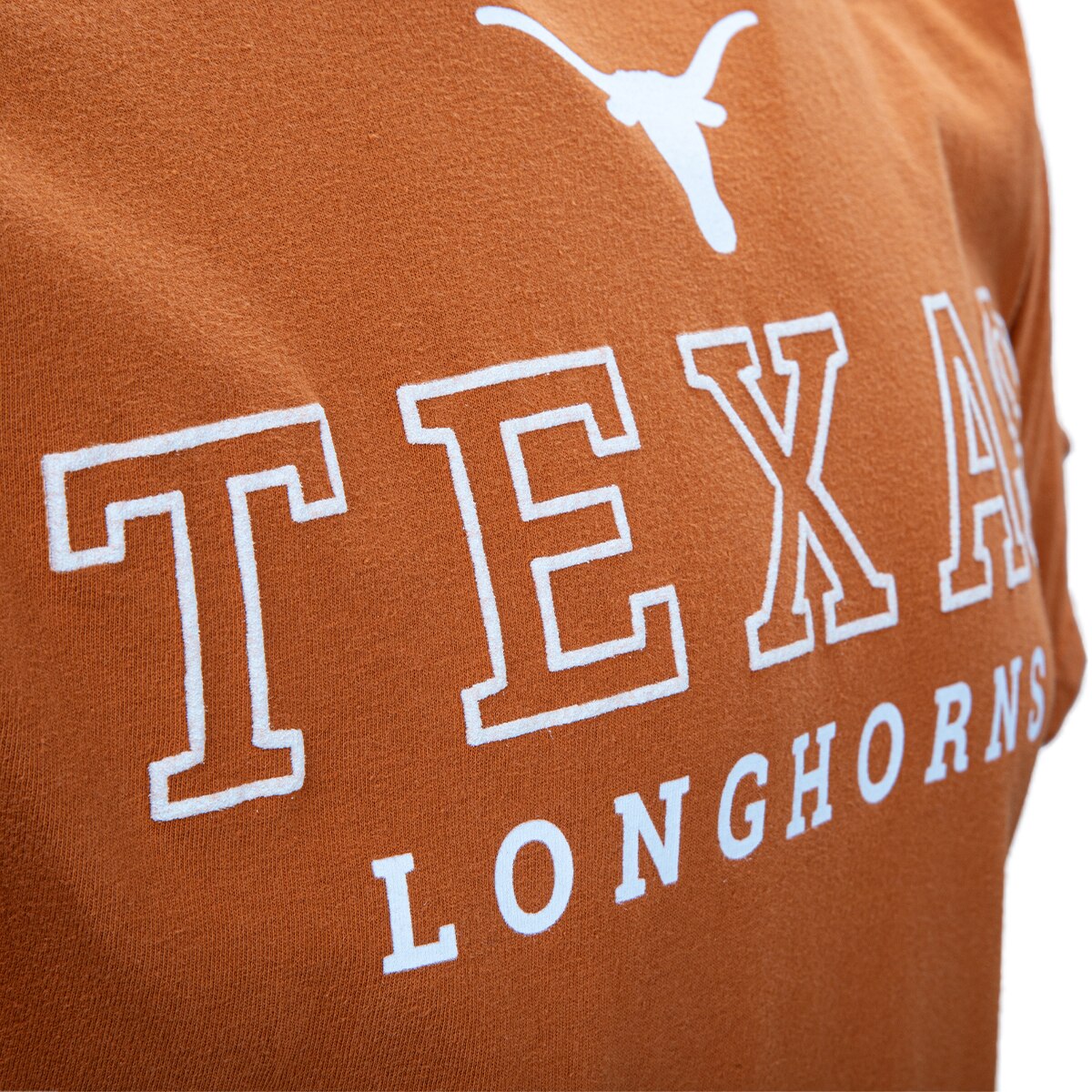 Texas Longhorns Block Suede Puff ComfortWash Tee
