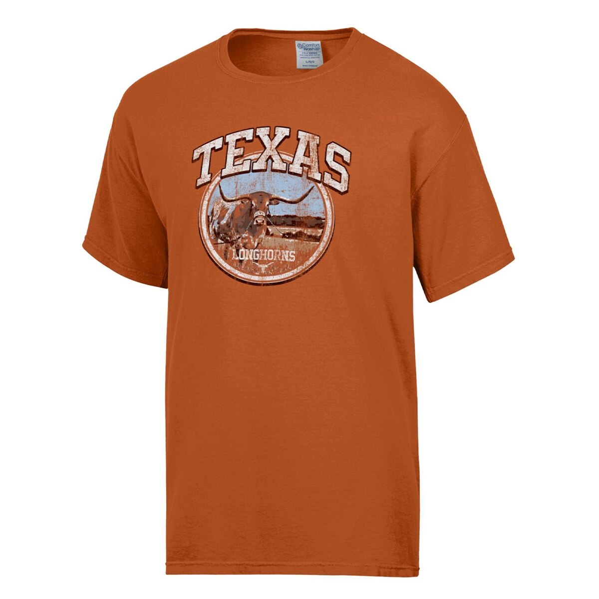 Texas Longhorns Bevo in Field ComfortWash Tee