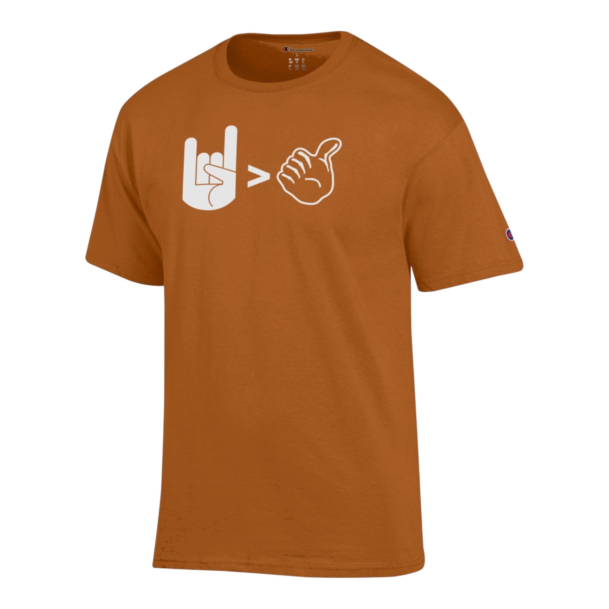 Champion Hook 'em Greater Than Tee