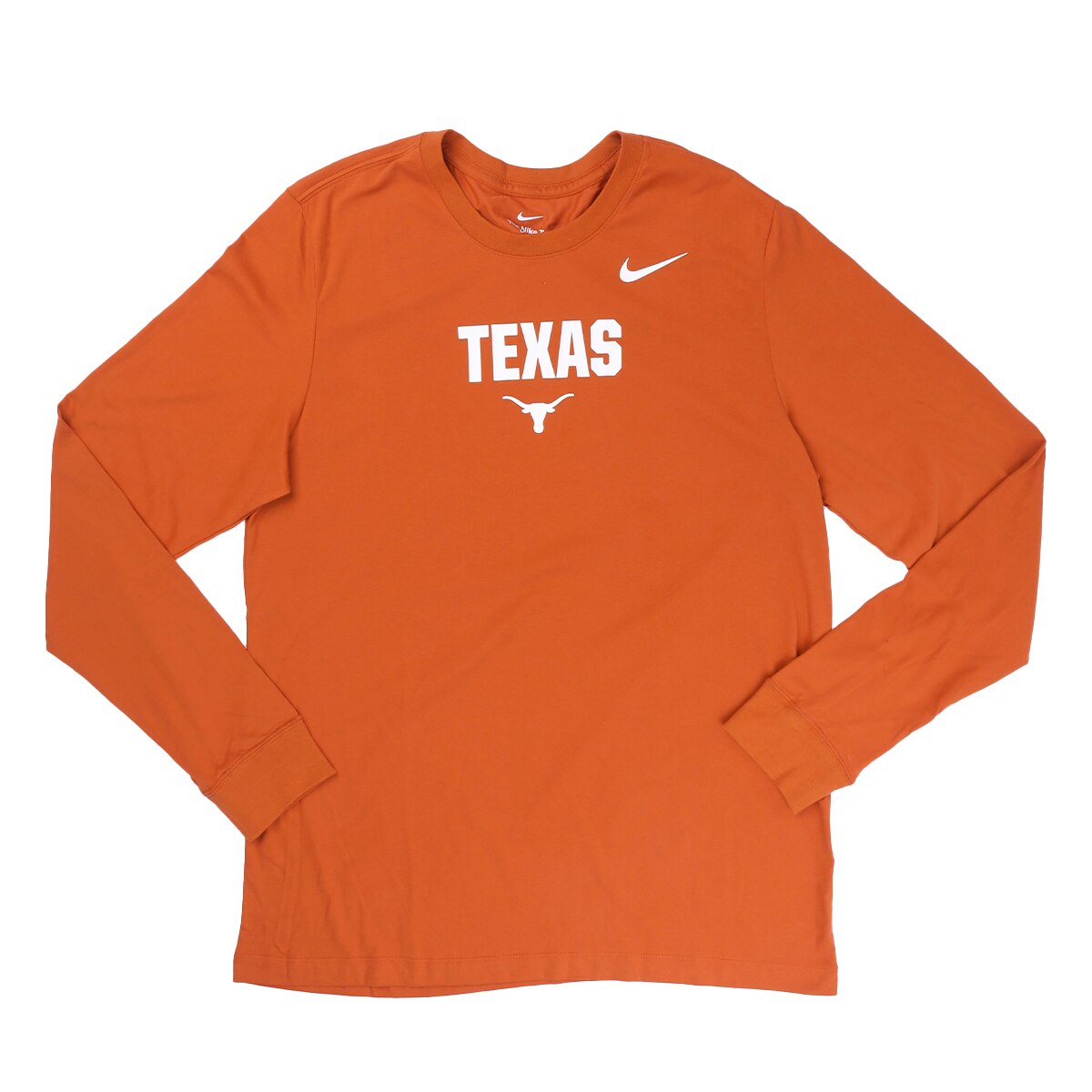 Nike Texas Longhorns Lockup Dri-FIT Cotton Long-Sleeve T-Shirt