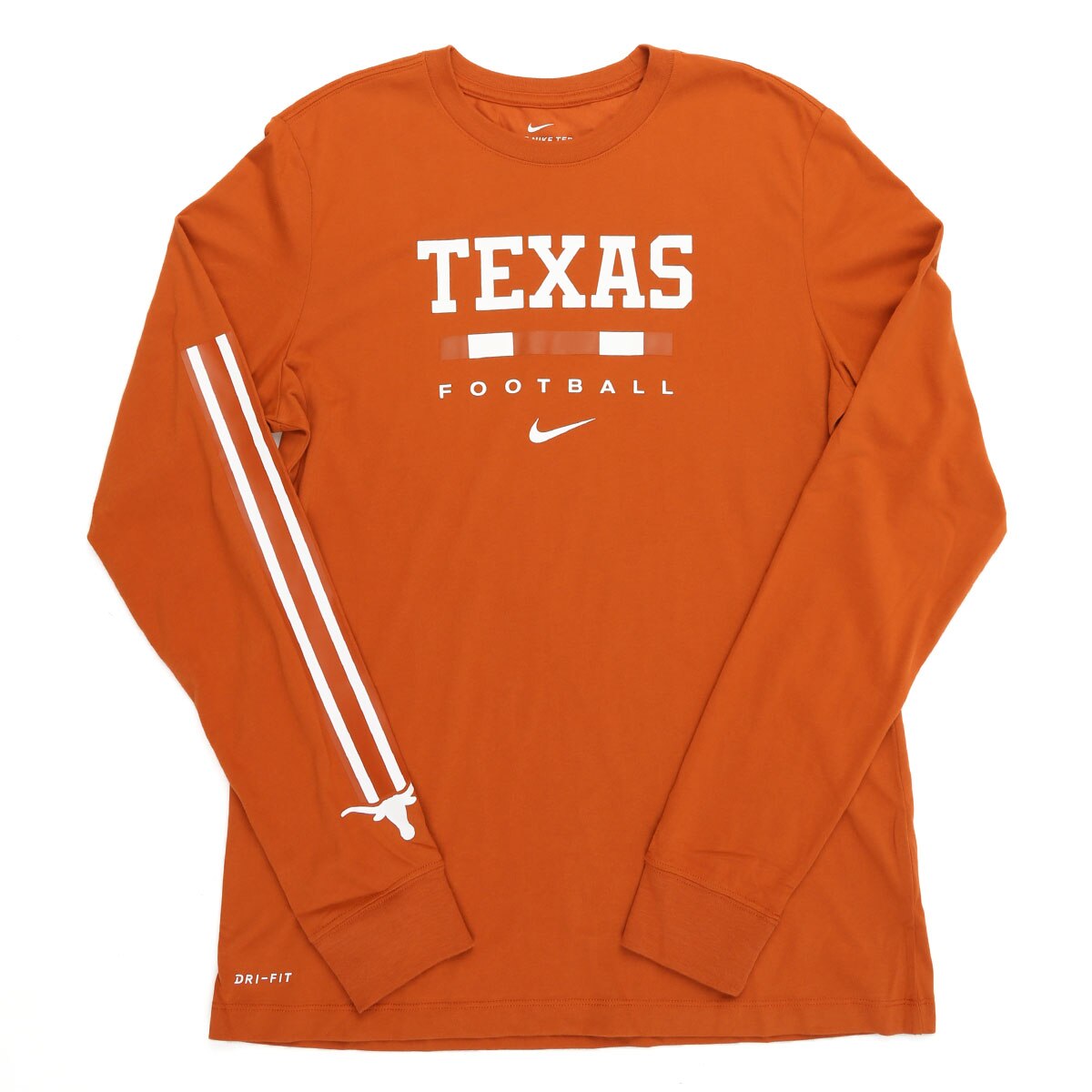 Nike Texas Longhorns Icon Dri-Cotton Football Long Sleeve Tee