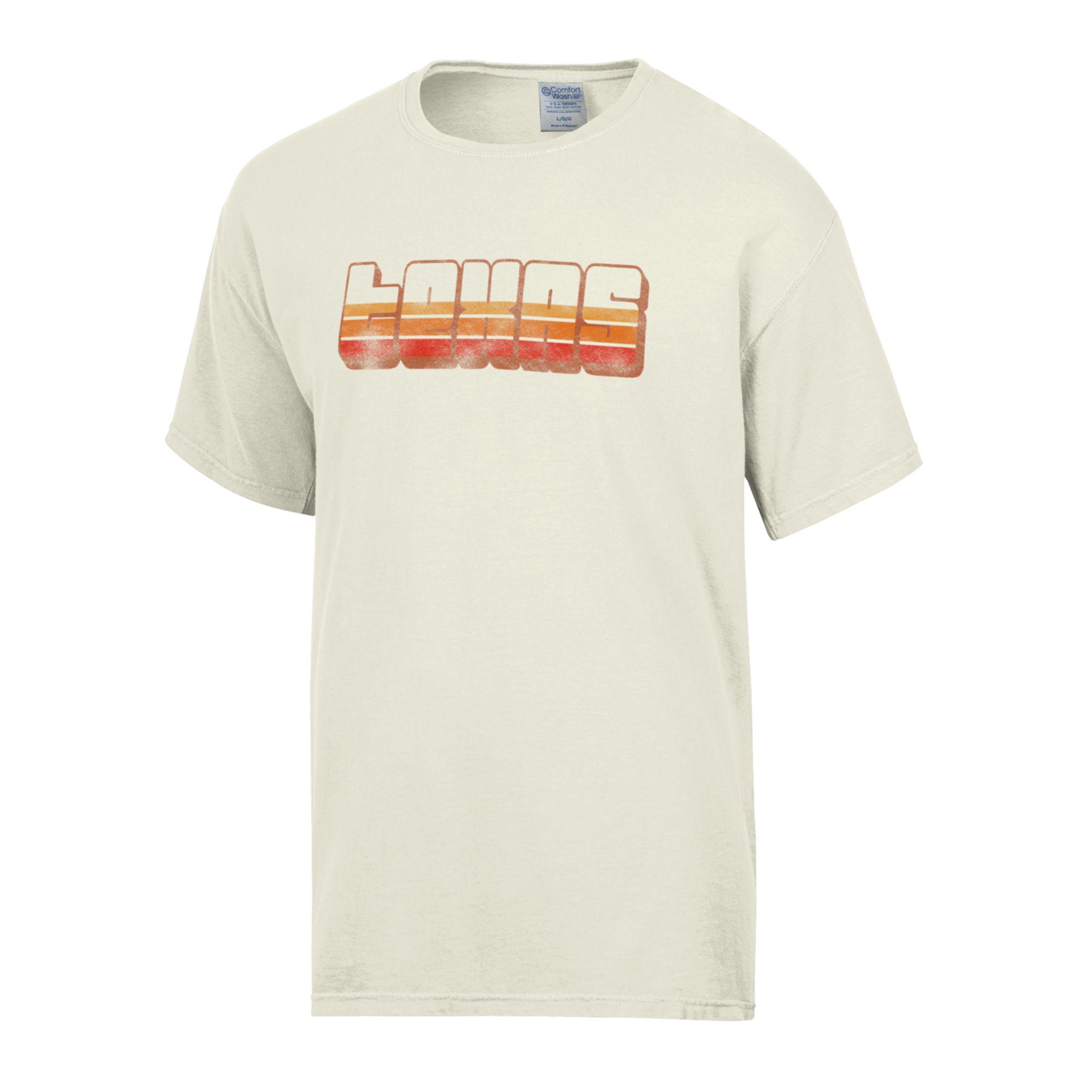 Texas Longhorns Retro Lines ComfortWash Tee