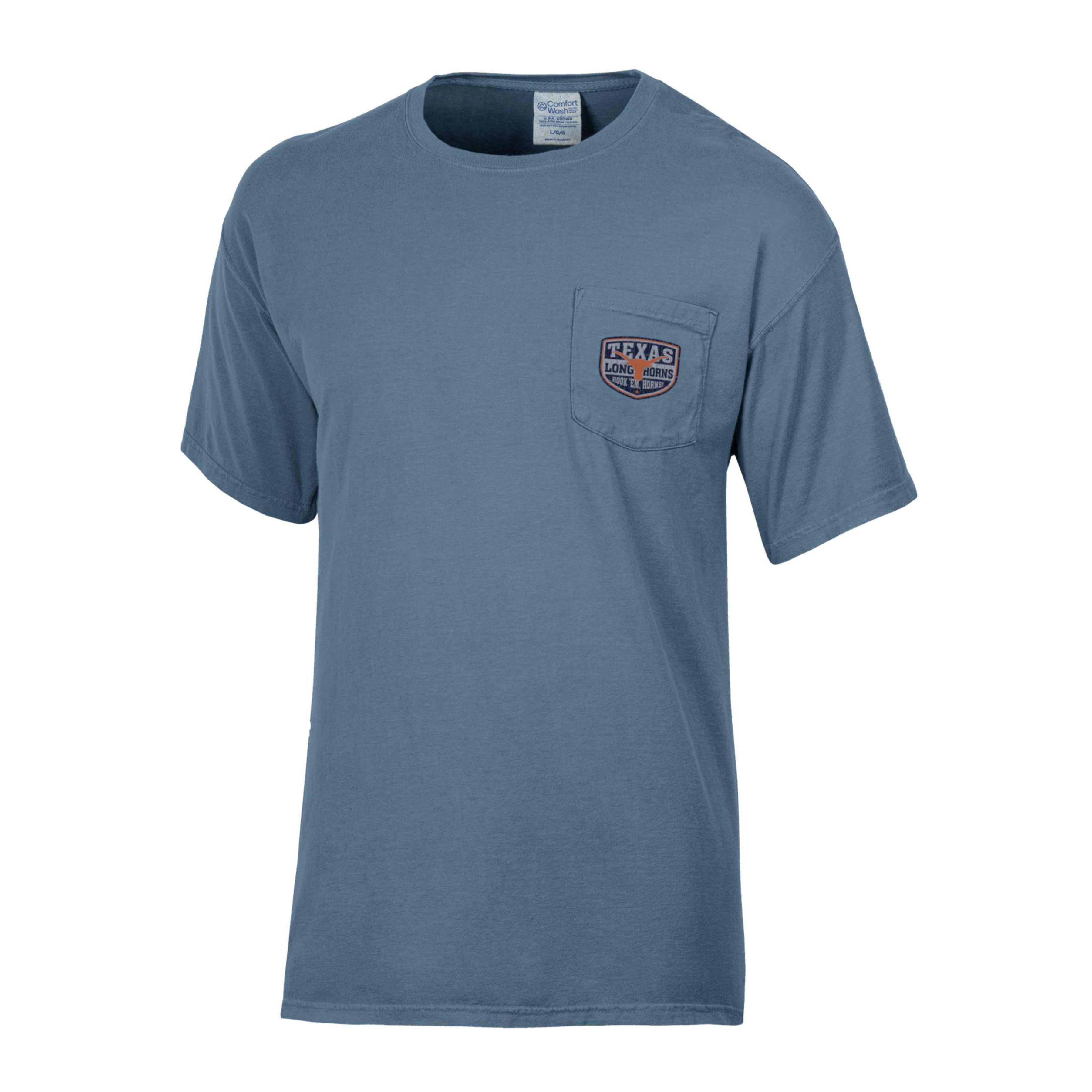 Texas Longhorns Shield Pocket ComfortWash Tee