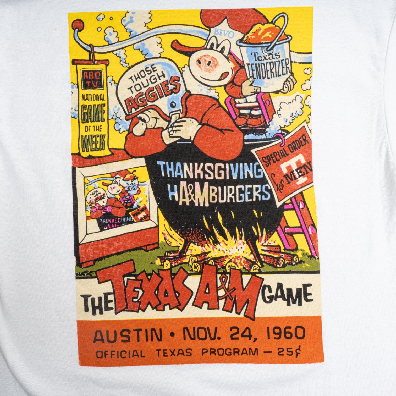 Texas Longhorns Vault A&M Burgers Tee