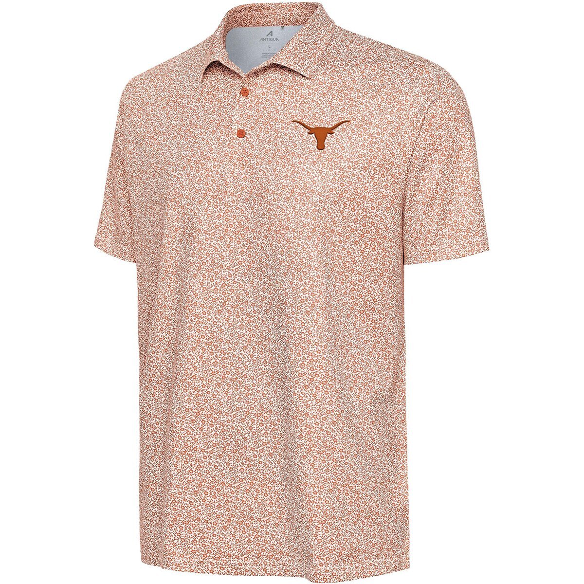 Antigua Texas Longhorns Field Ditsy Polo