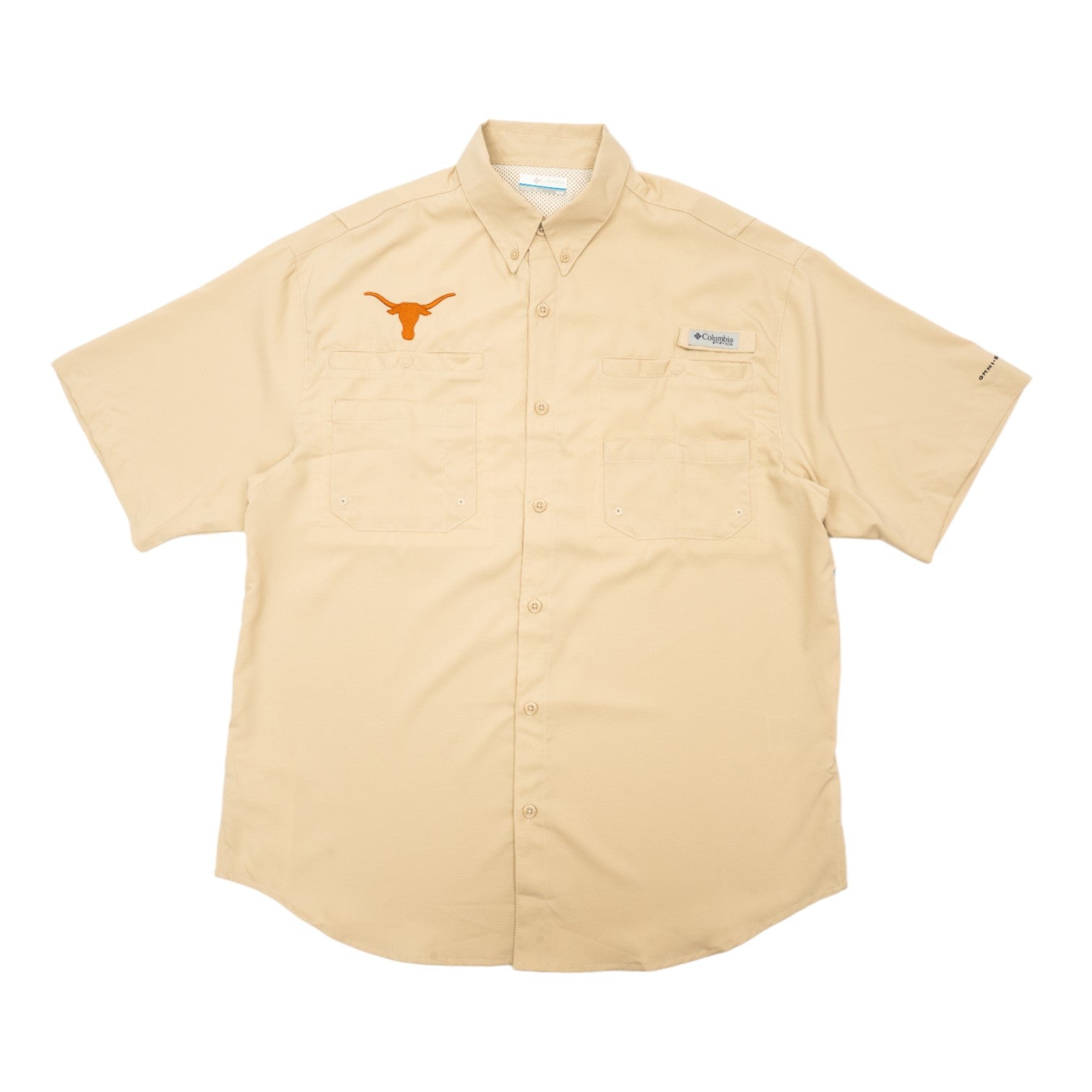 Columbia Texas Longhorns Short Sleeve Fossil Tamiami | University