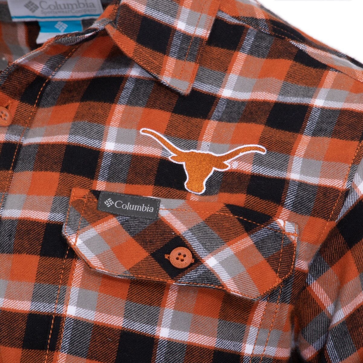 Columbia Texas Longhorns Flare Gun Stretch Flannel Shirt