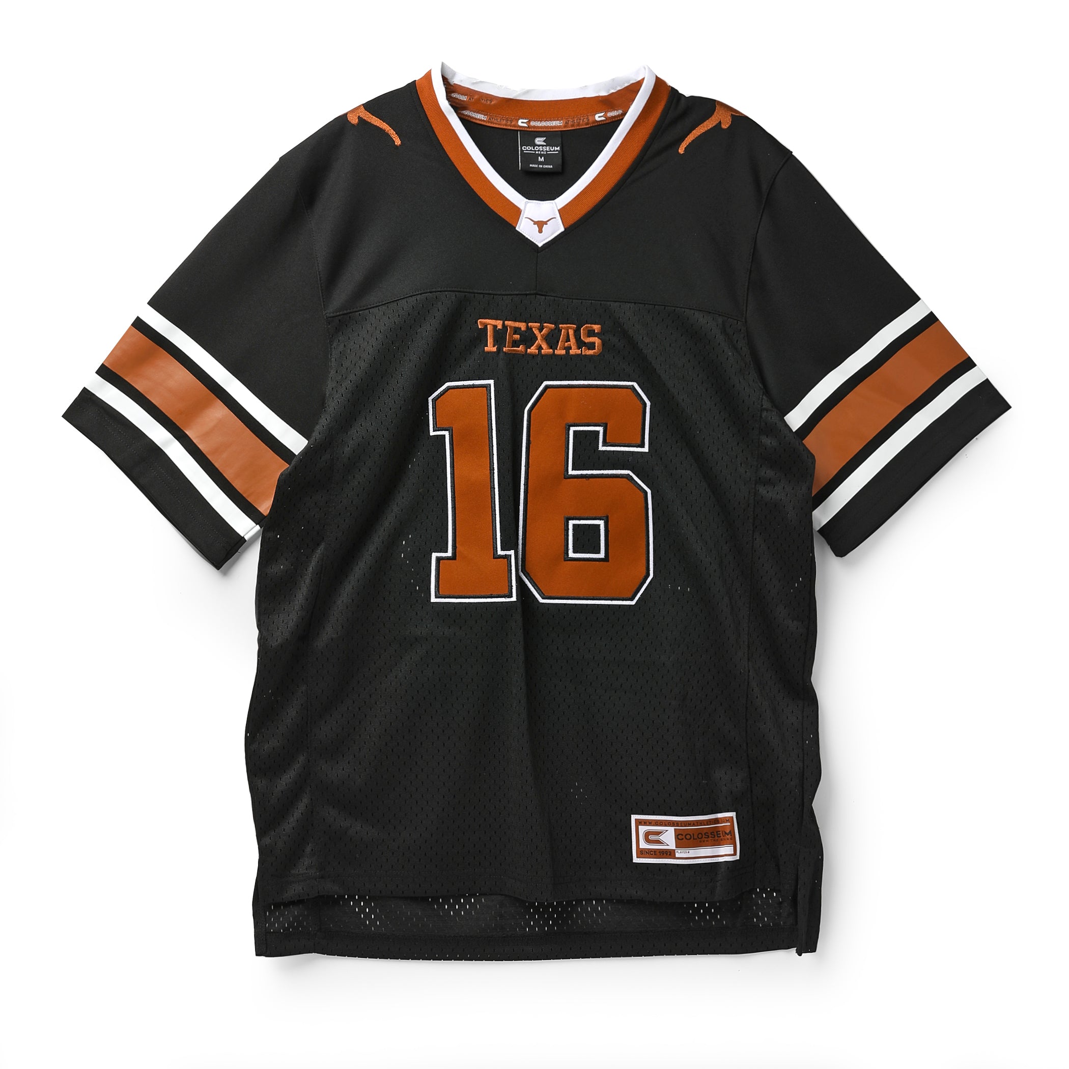 トップス  TWILL FOOTBALL JERSEY Texas Longhorns NIL Manning Tackle Twill Black Jersey | University