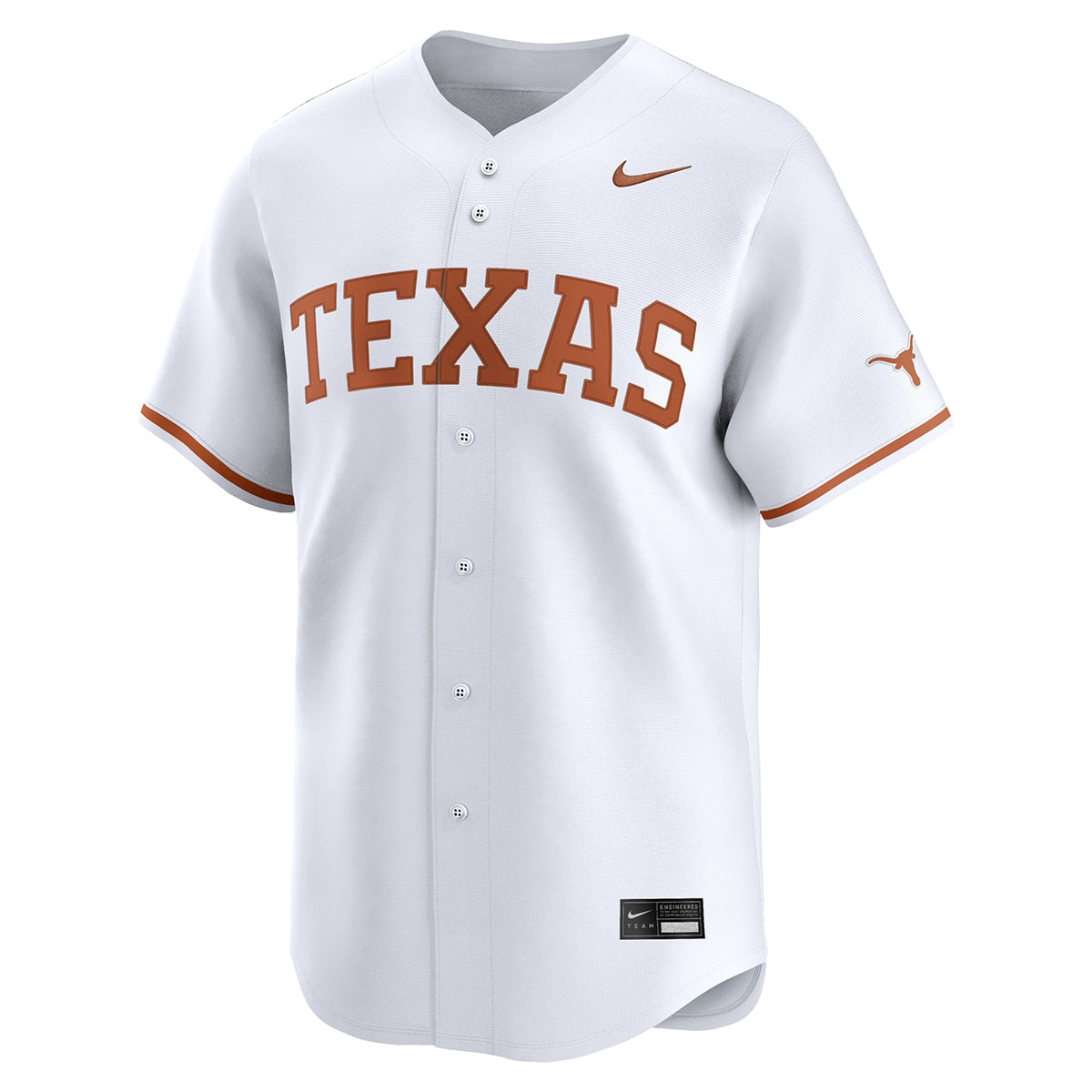 Nike Texas Longhorns Baseball White Jersey