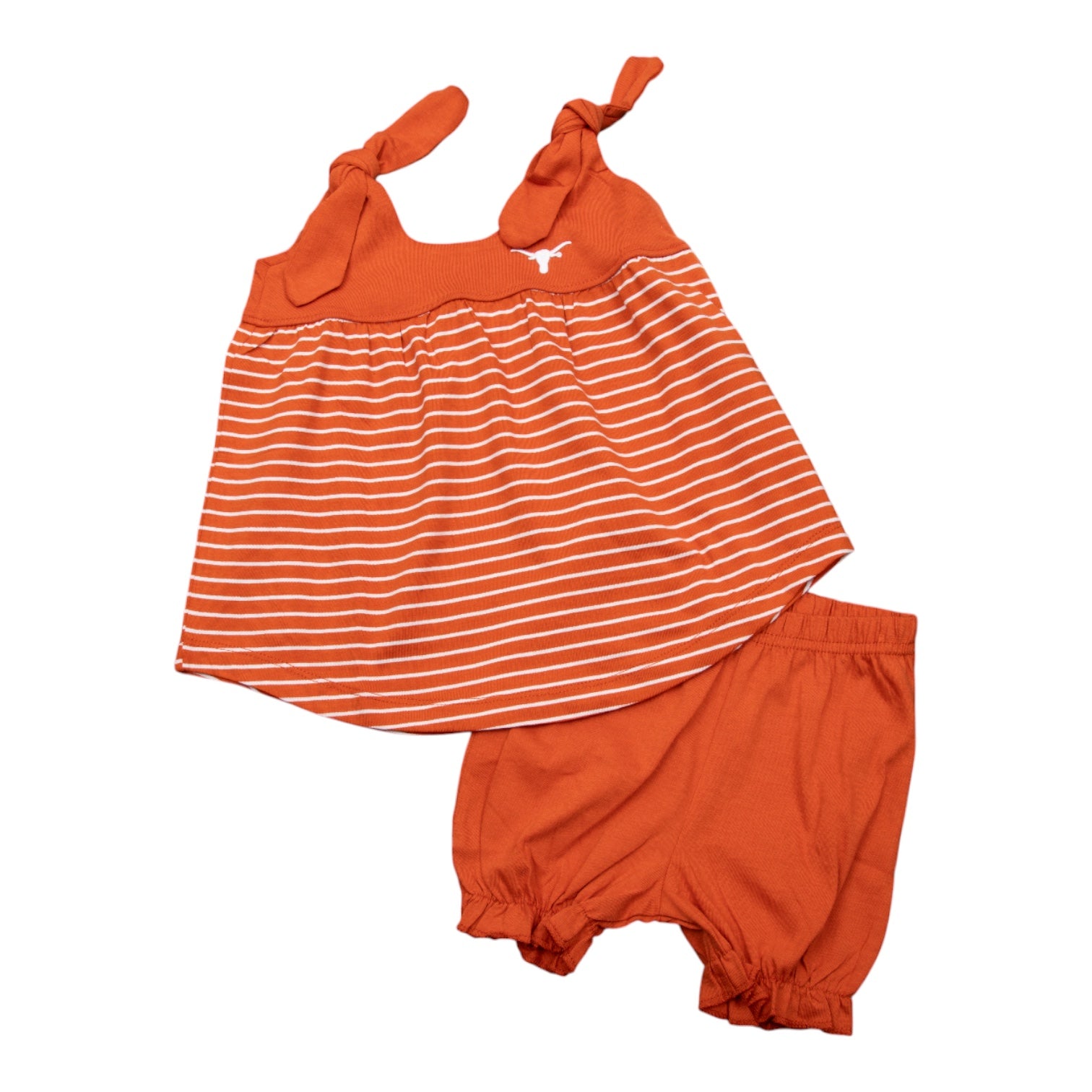 Infant Texas Longhorns Stripe Sundress w/ Bloomers