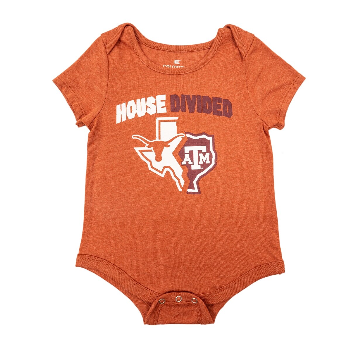 Infant Texas Longhorns House Divided Onesie