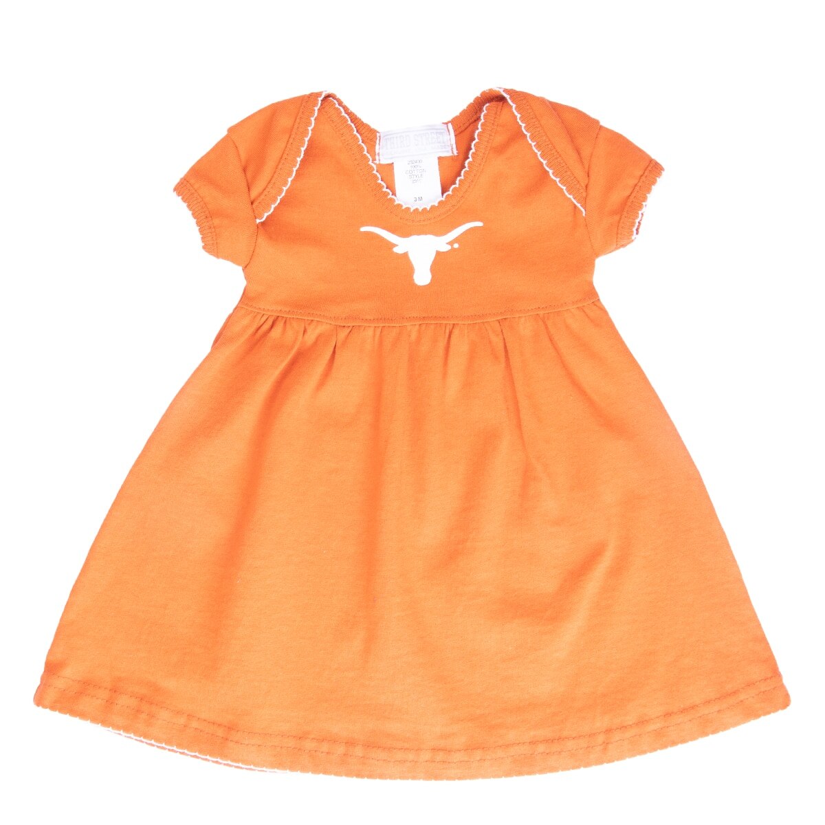 burnt orange infant dress Handmade burnt orange baby dress 0-3 months crocheted Handcrafted