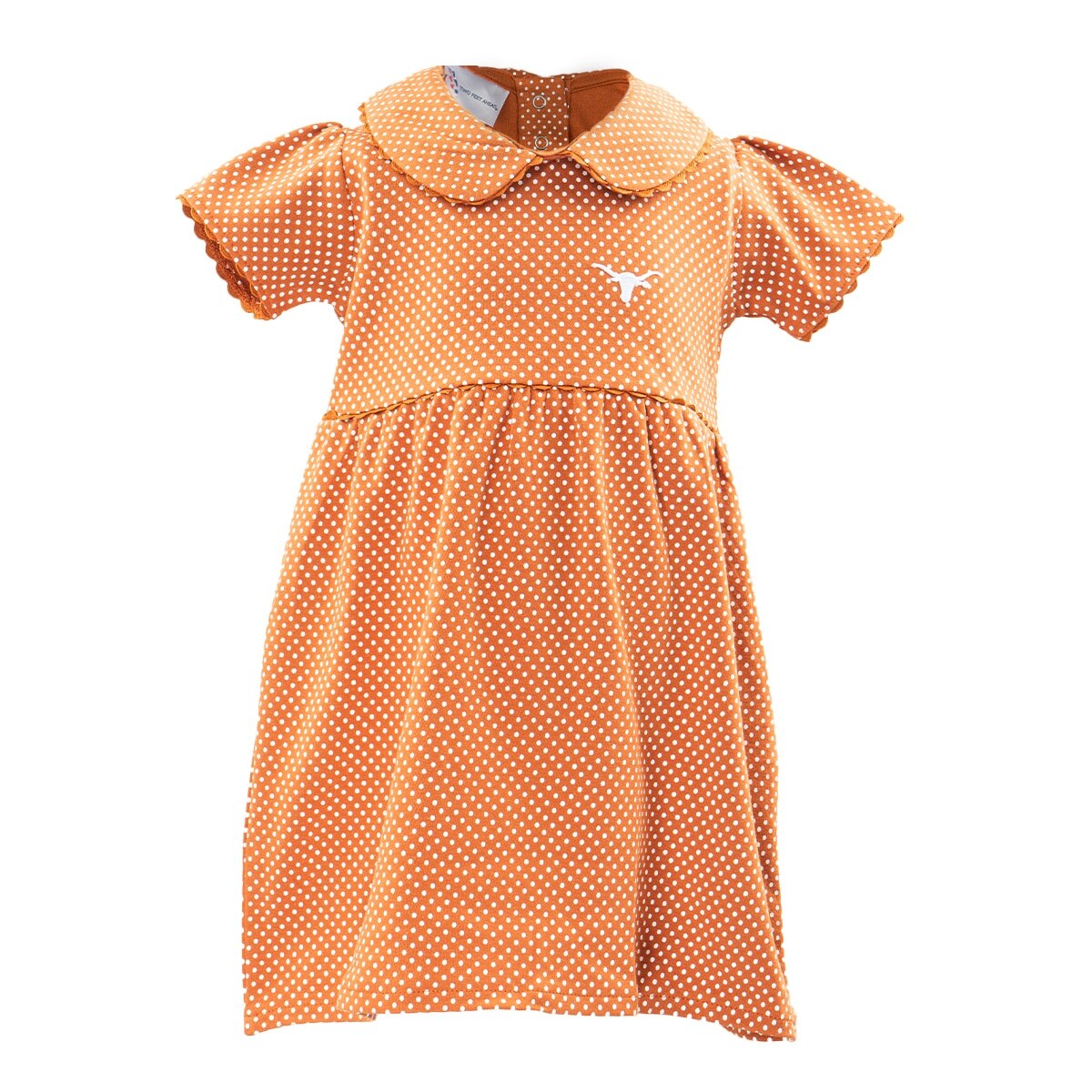 Toddler Texas Longhorns Polka Dot Peter Pan Dress