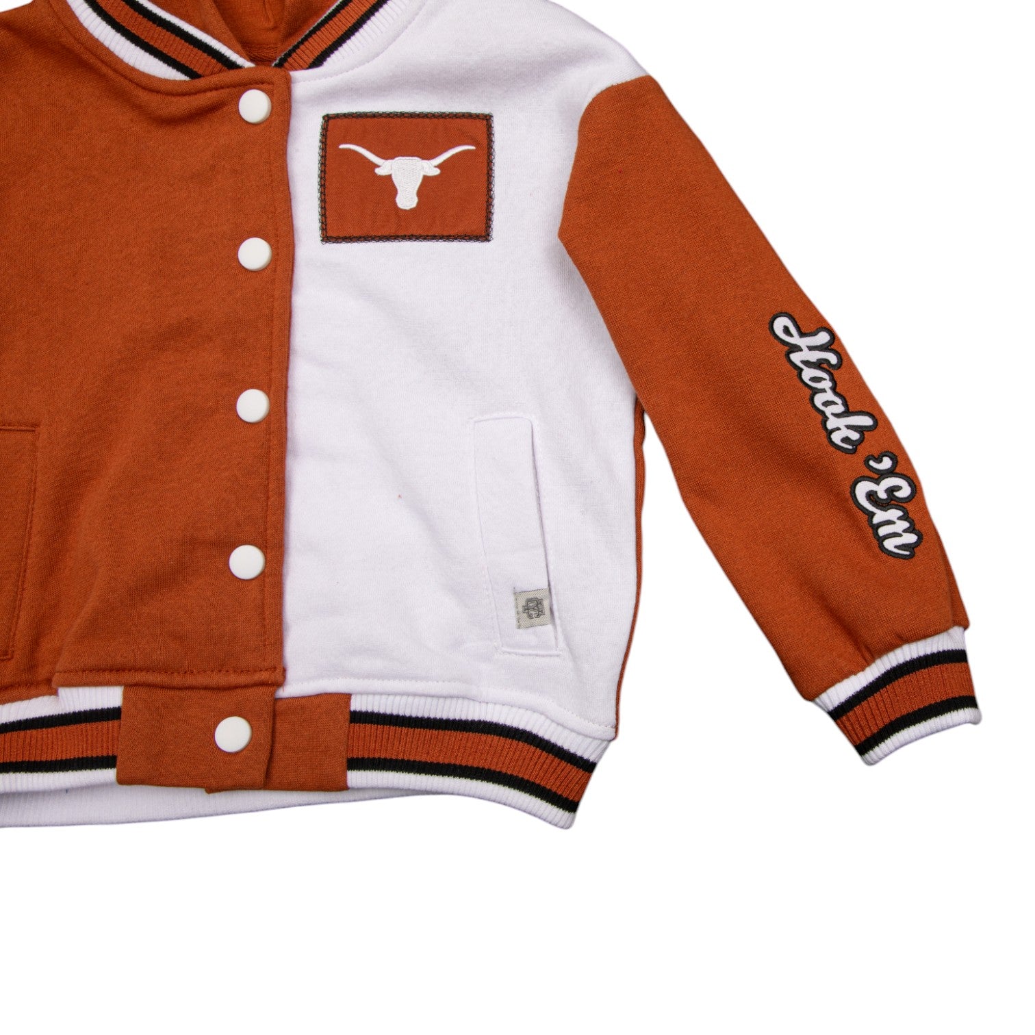Toddler Texas Longhorns Petals Letterman Jacket