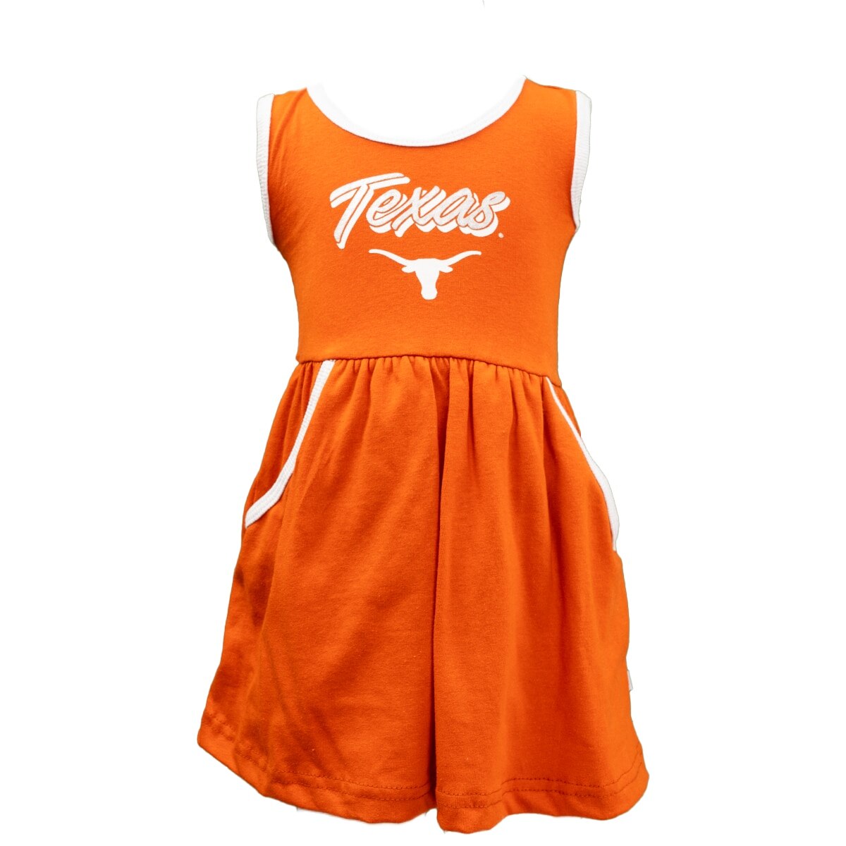 burnt orange t shirt dress Toddler Texas Longhorns Pocket Dress
