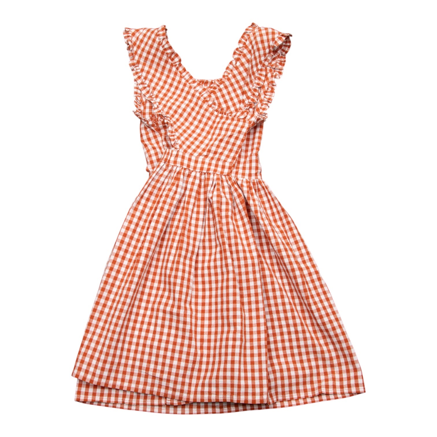 Youth Texas Longhorns Alora Gingham Dress