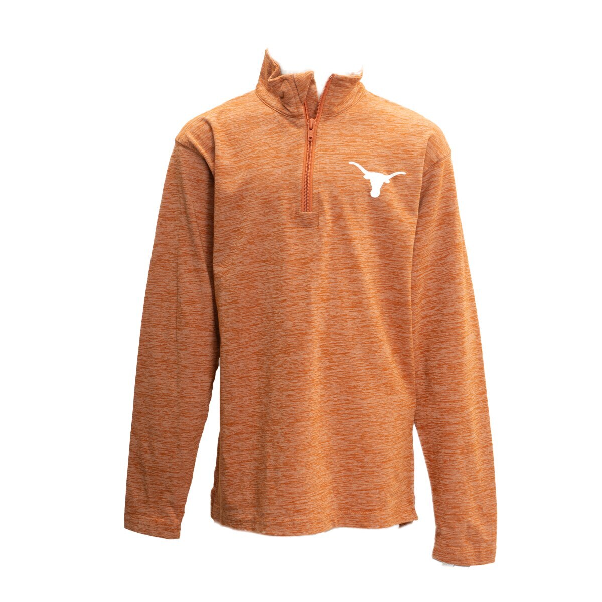 Youth Texas Longhorns Cloudy Yarn Quarter Zip