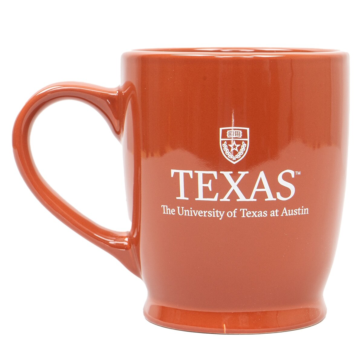 Texas Burnt Orange Academic Shield Stylish Cafe Mug