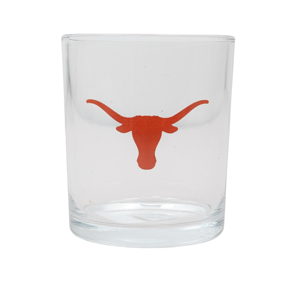 Texas Longhorns Logo Rocks Glass