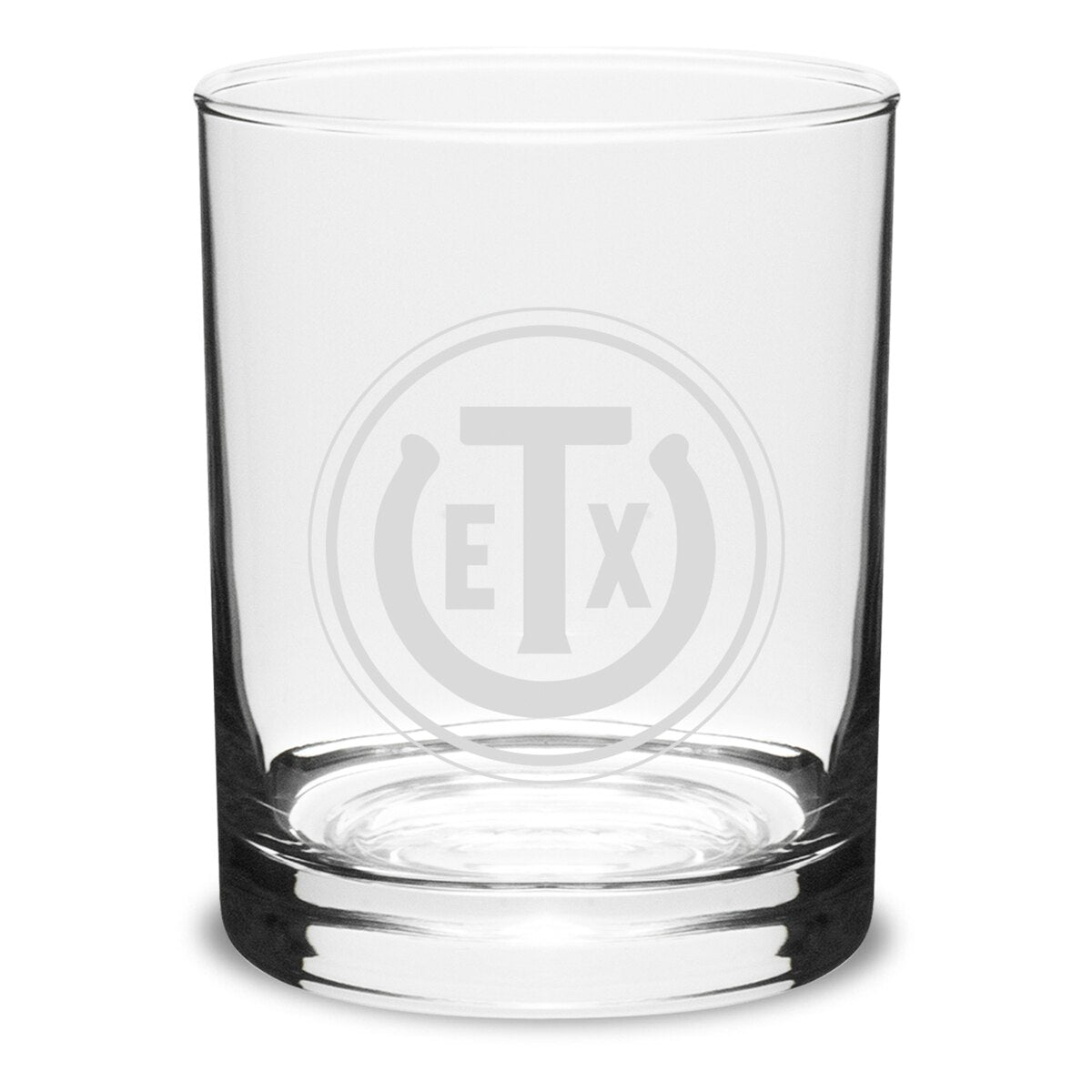 Texas Exes Crystal Rocks Glass