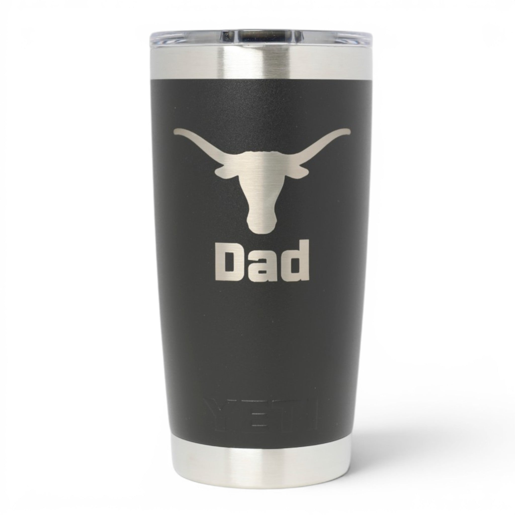 YETI Texas Longhorns Dad Black Rambler - 20 oz