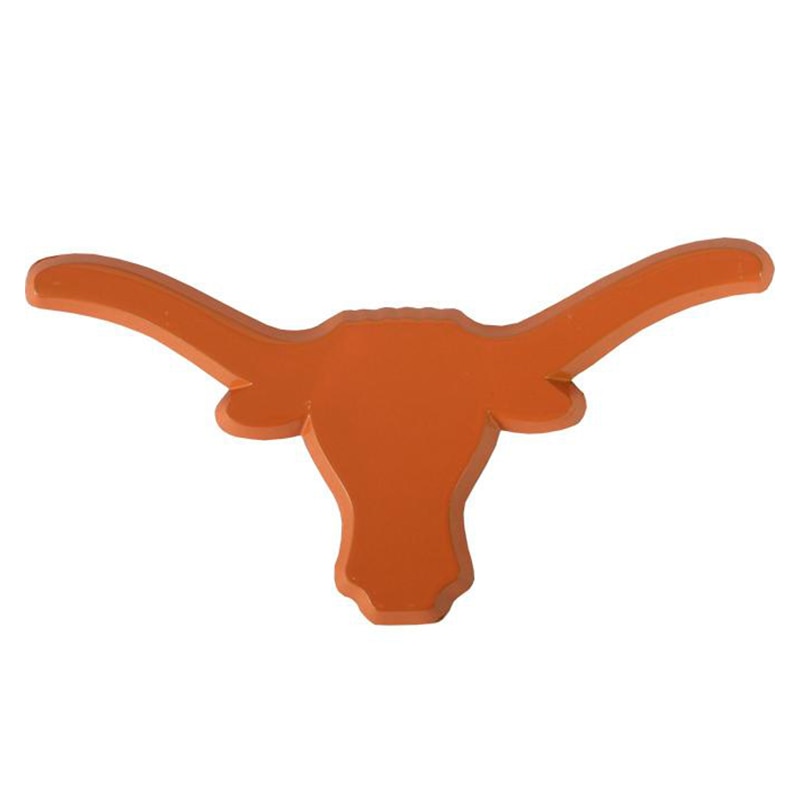 Longhorn Car Emblem - Burnt Orange - 3.75” x 2”