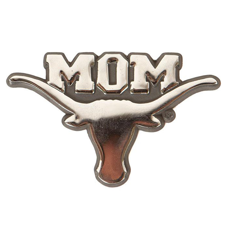 Texas Longhorns Mom Car Emblem - 3.75” x 2.25”
