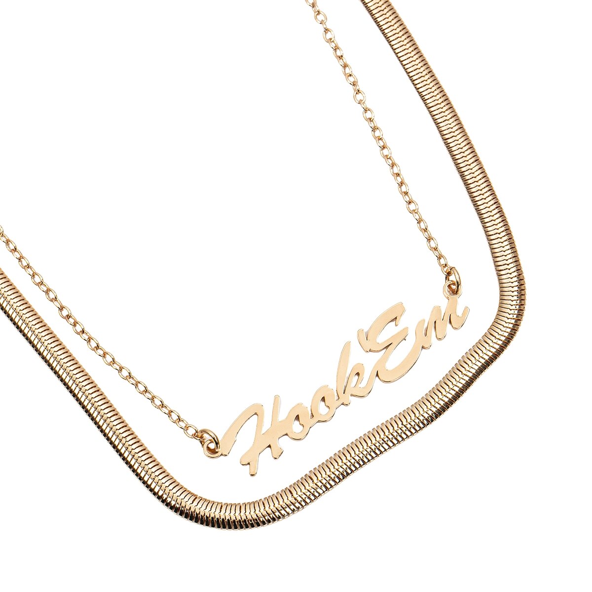 Hook' Em Petunia Necklace Set