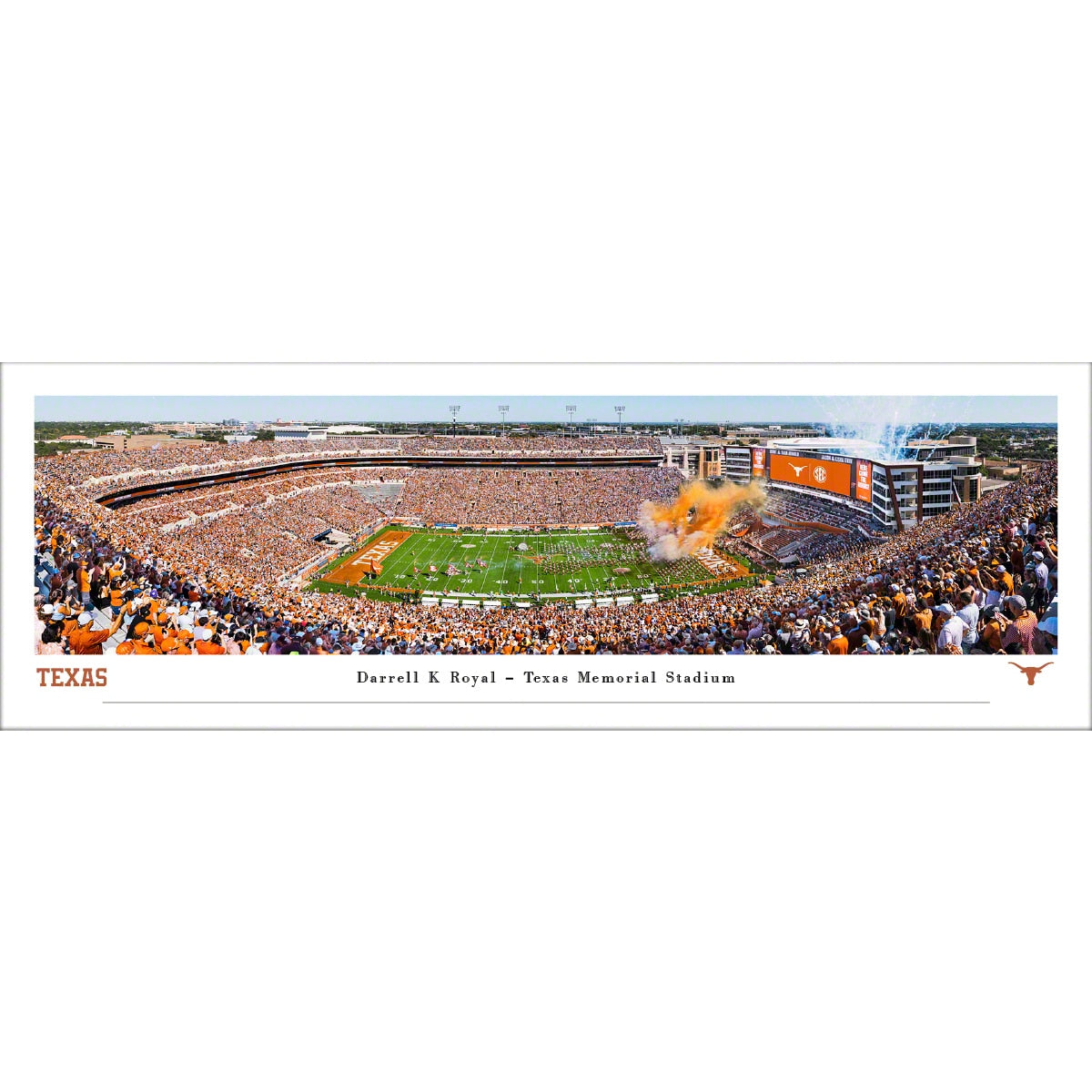 Texas Longhorns Football Panoramic Picture - Unframed