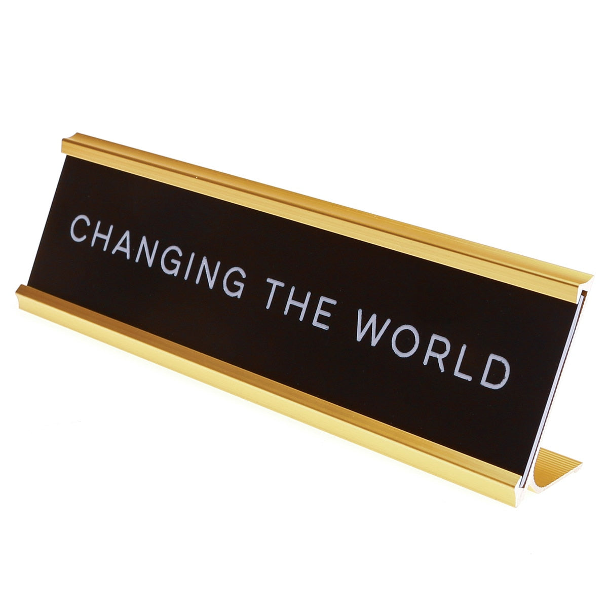 Changing the World Graduation Desk Name Plate