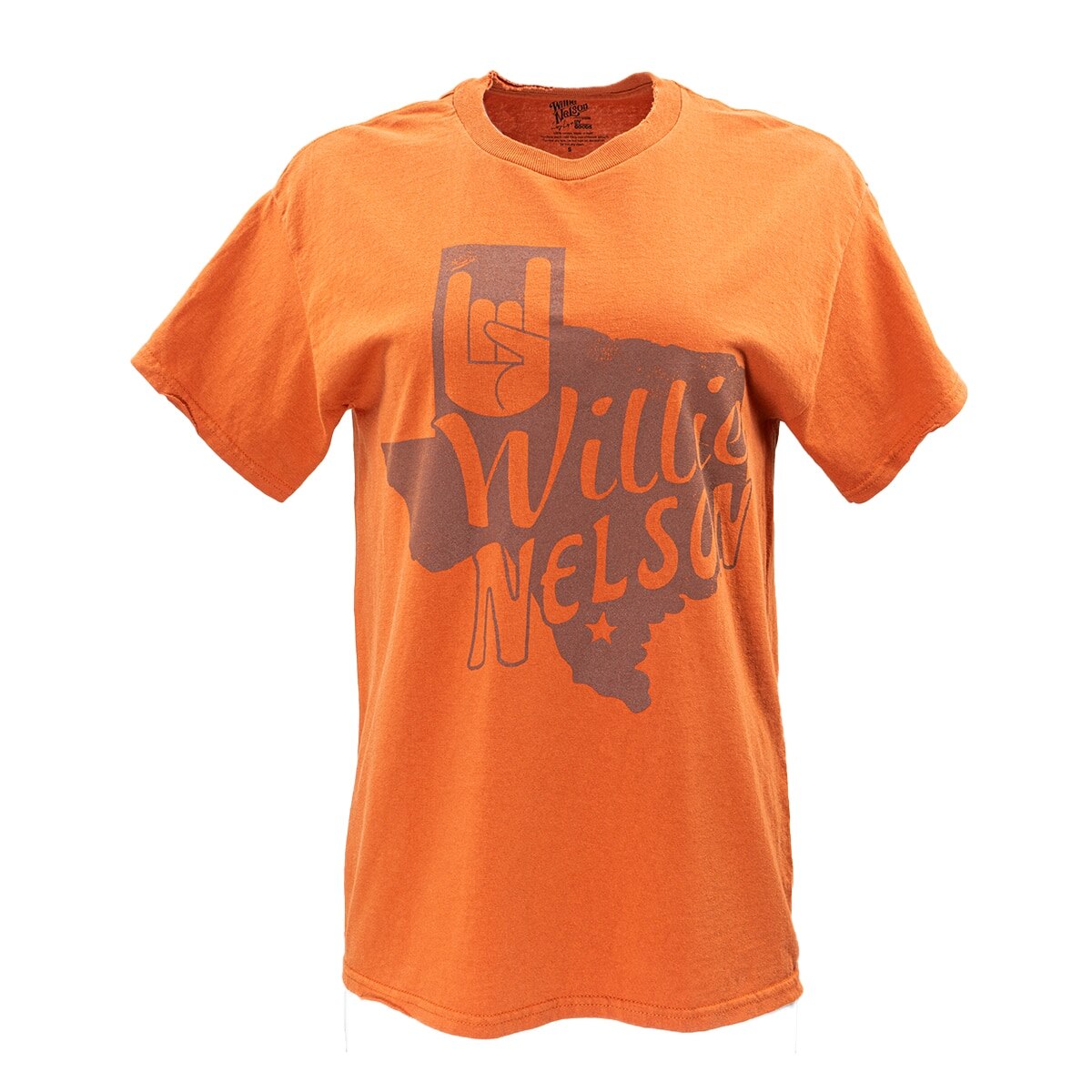 Texas Longhorns Willie Nelson Hook Em Map Tee