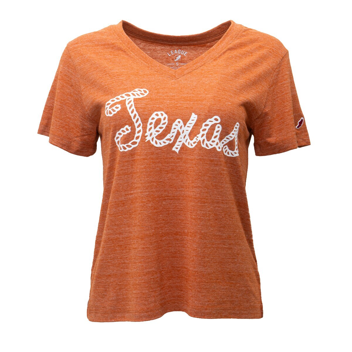 Texas Rope Lettering V-Neck Graphic Tee