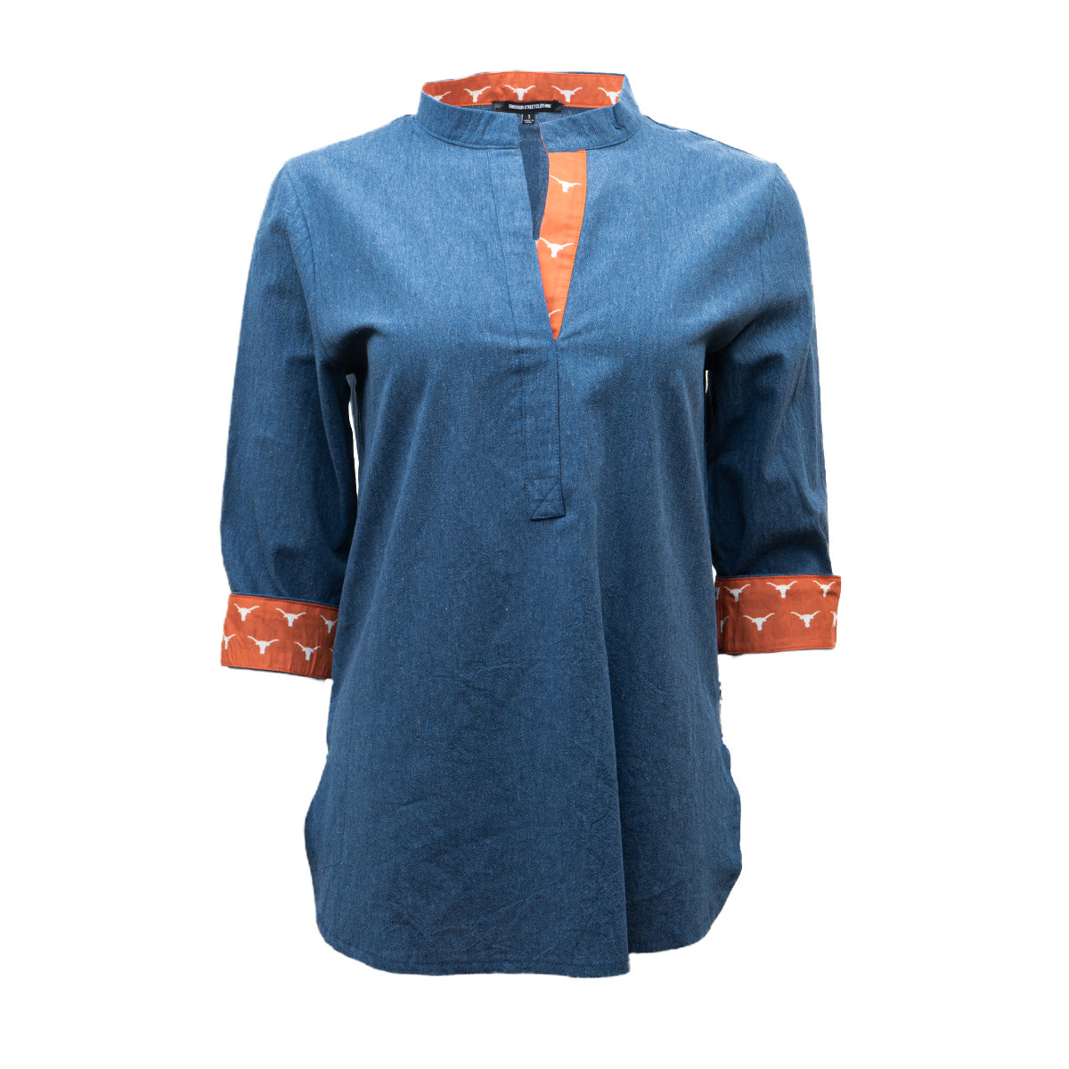 Kiara Denim 3/4 Sleeve Top