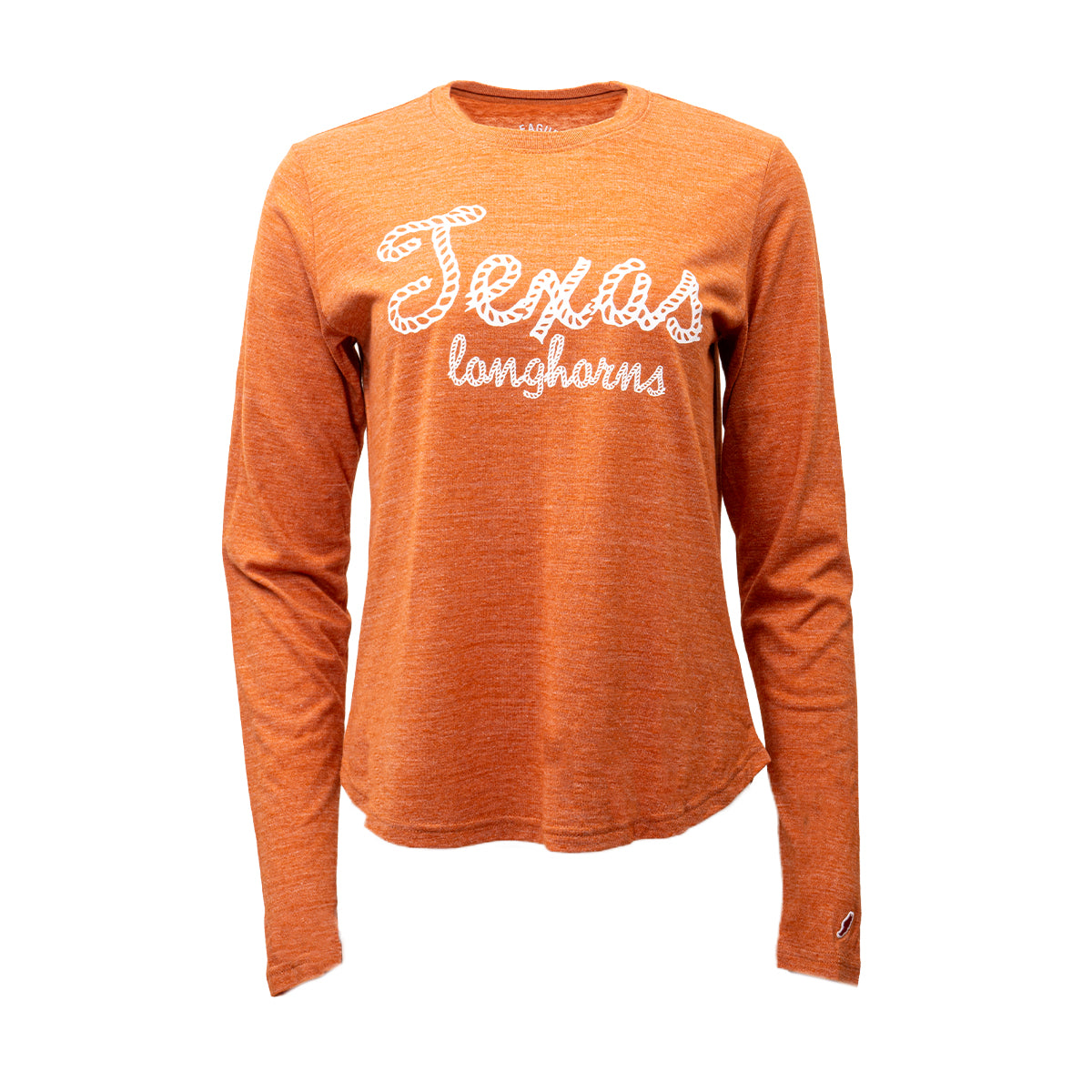 Ladies Texas Longhorns Rope Lettering Long Sleeve Tee | University