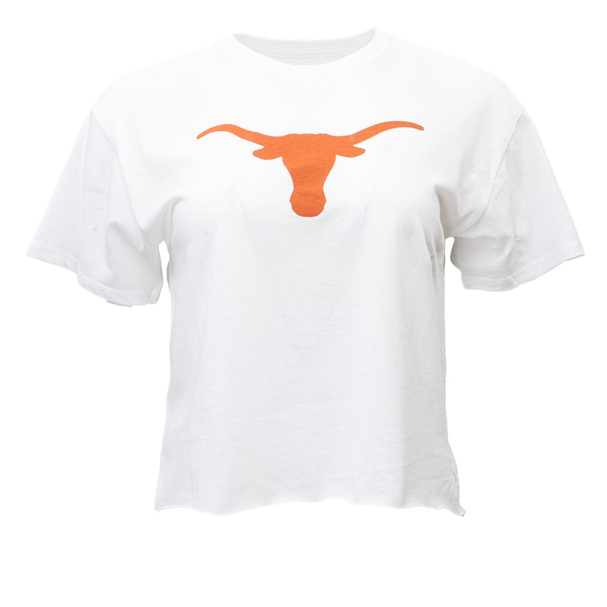 Texas Longhorns Clothesline Cotton Cropped Tee