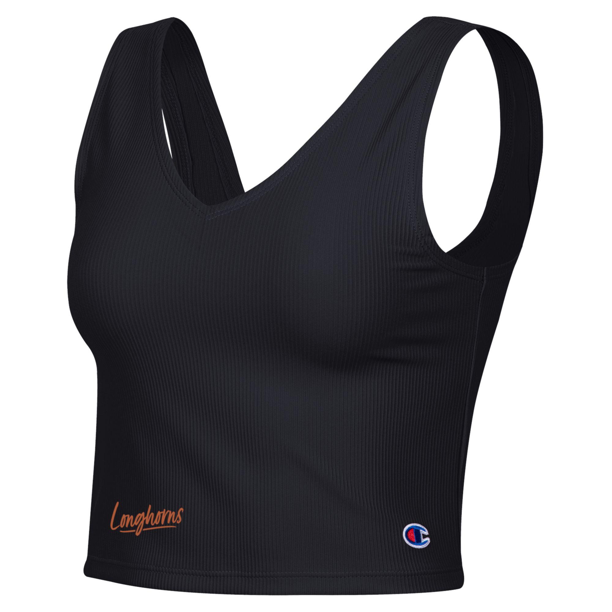 Champion Texas Longhorns Tailgate For Her V-Neck Crop Tank
