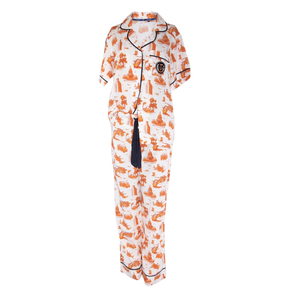Texas Exes Katie Kime Austin Toile Pajama Set – University Co-op
