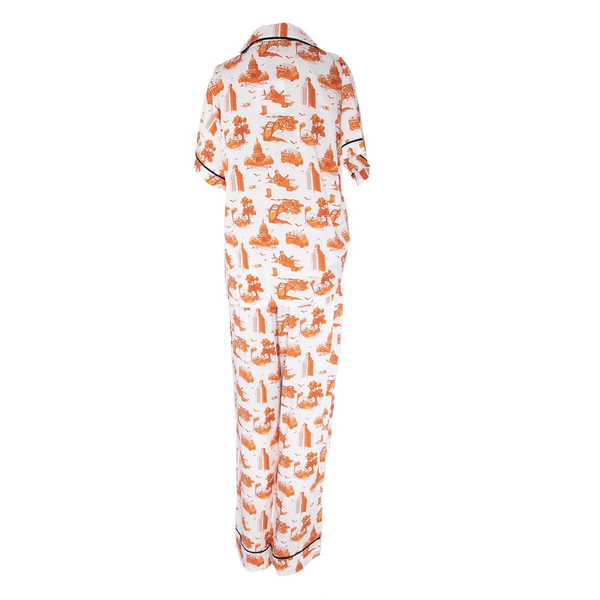 Texas Exes Katie Kime Austin Toile Pajama Set