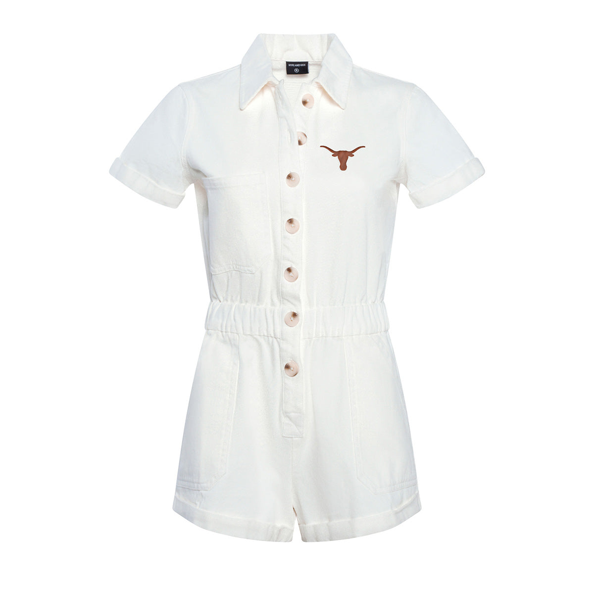 Hype And Vice Texas Longhorns Denim Romper