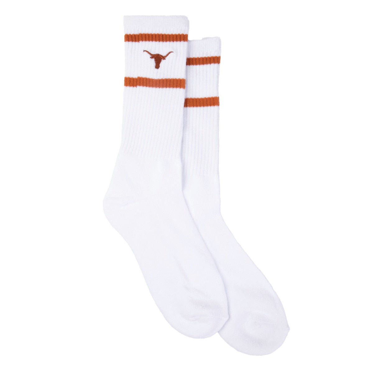 ZooZatZ Texas Longhorns Stripe Crew Socks
