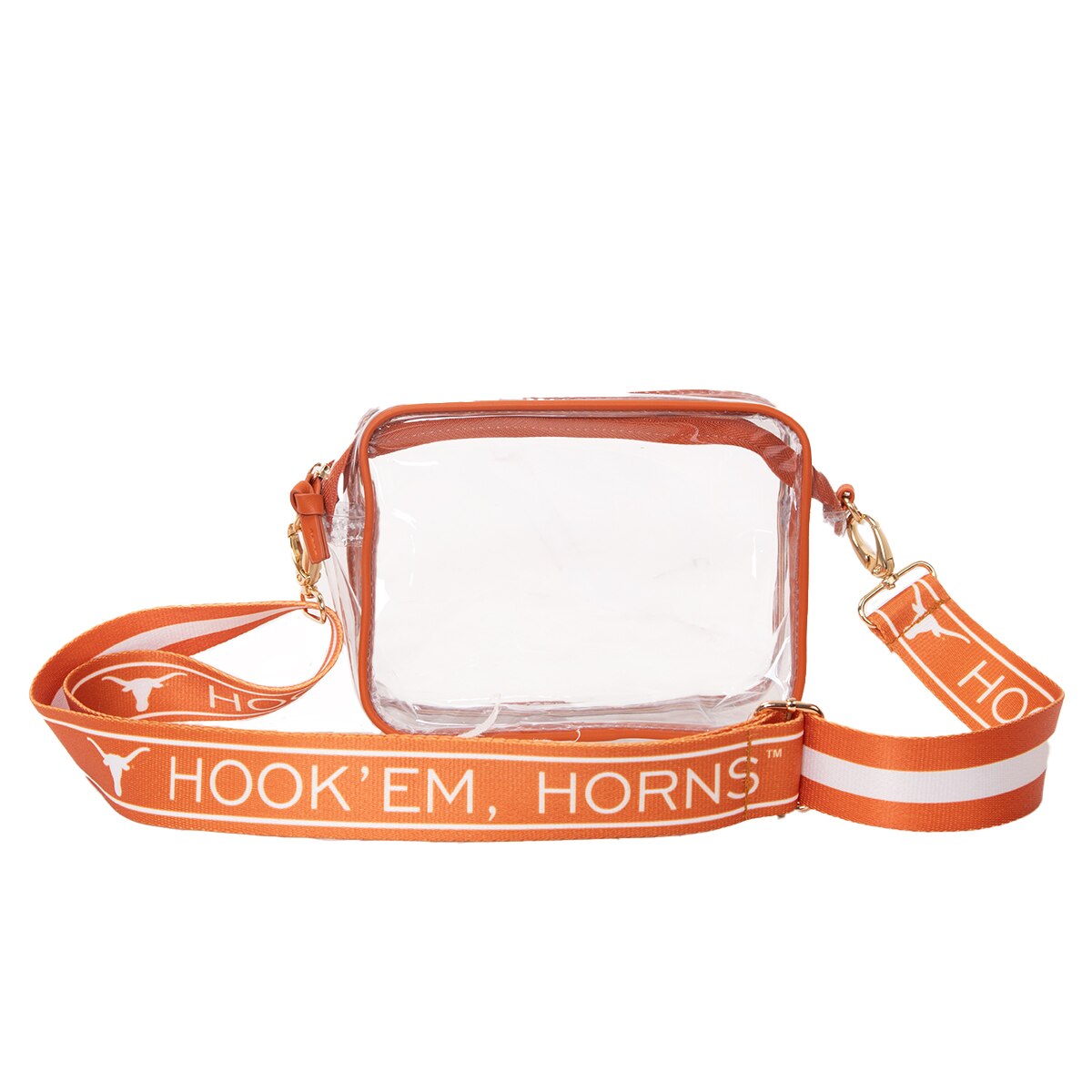 Texas Longhorns Bridget Hook 'Em Strap Clear Bag | University Co-op