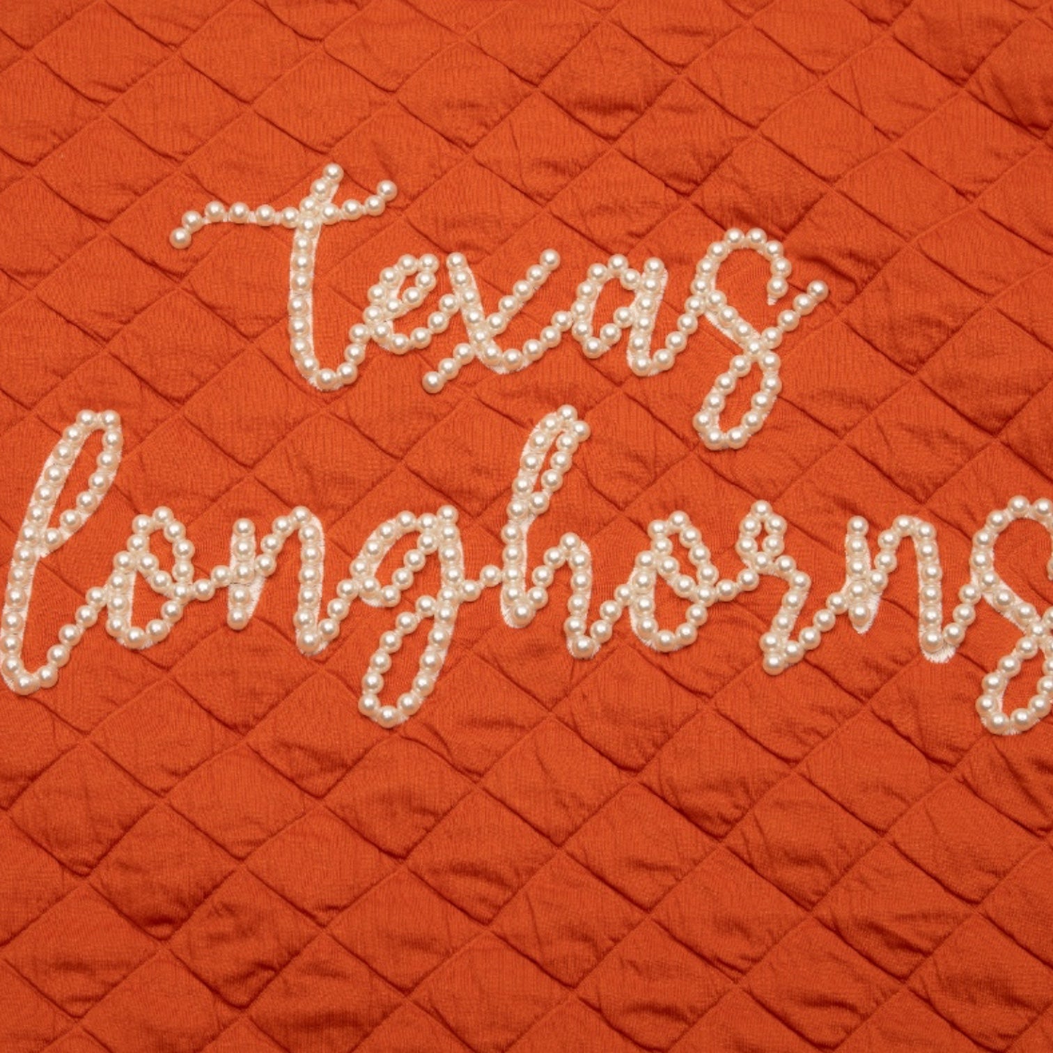 Stewart Simmons Texas Longhorns Campus Quilted Pearl Pullover