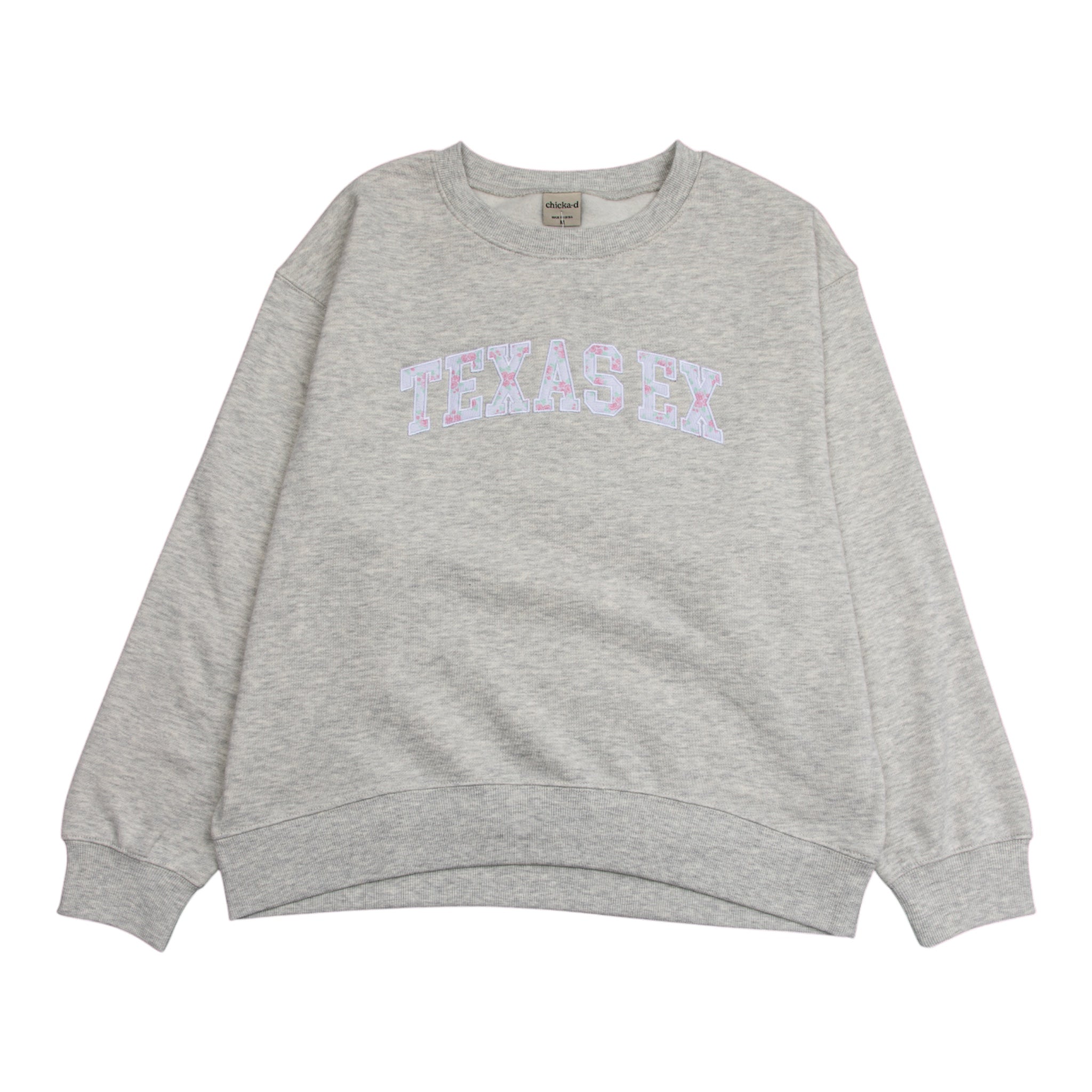 Chicka-D Texas Exes Old School Spring Flower Sweatshirt 