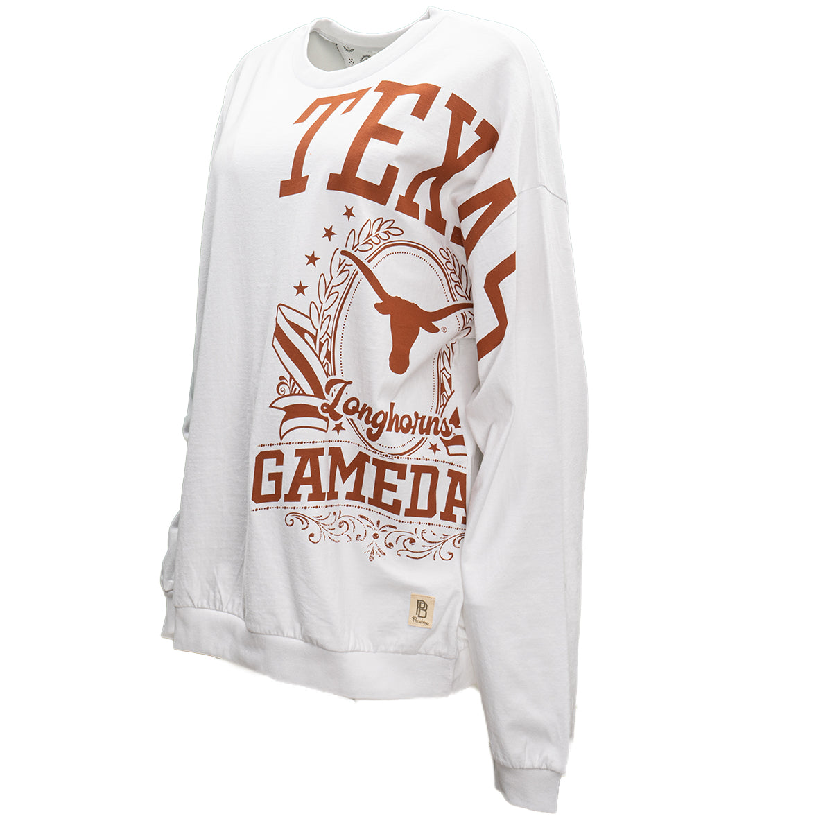 Pressbox Texas Longhorns Gabby Heavy Jersey Top