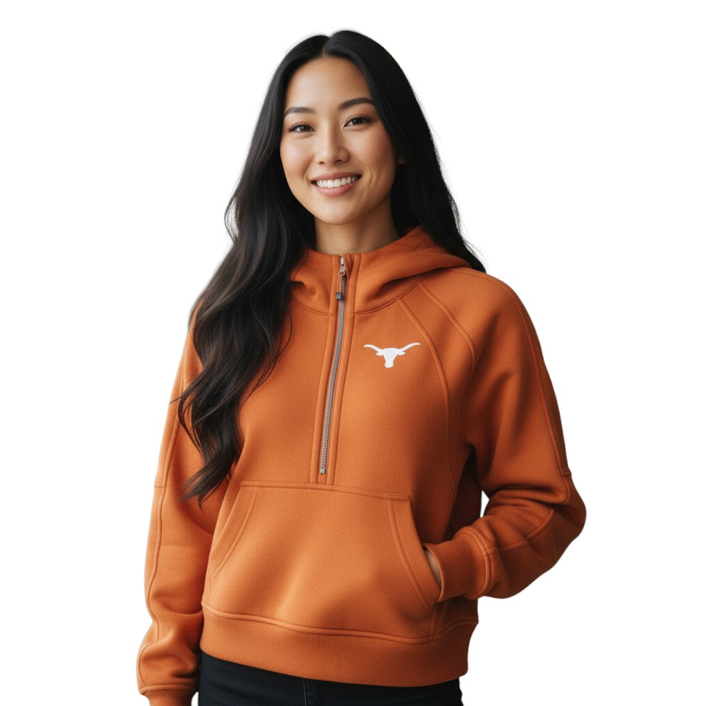 Lululemon Texas Longhorns Scuba Oversized Half-Zip Hoodie