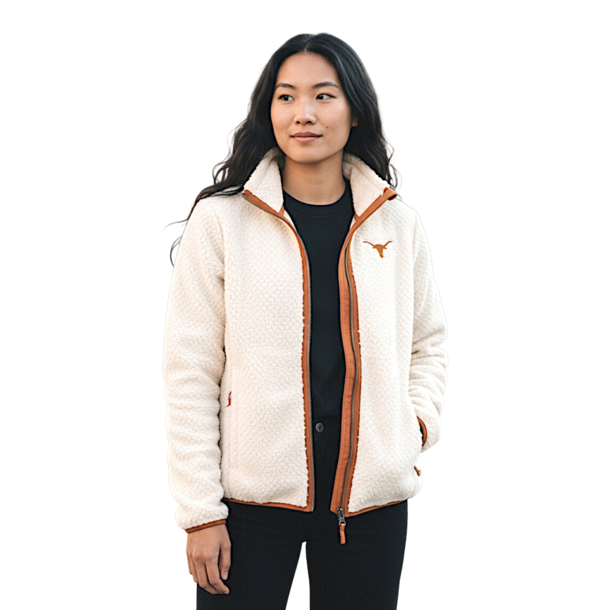 Columbia Texas Longhorns Fire Side Sherpa Full Zip Jacket